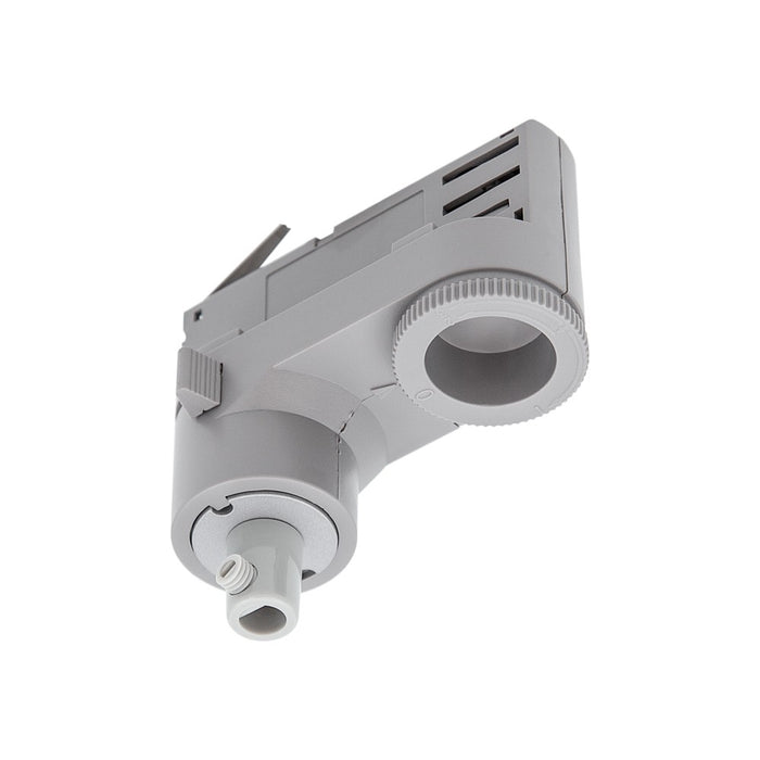3Circuit Track Mains Adaptor with Cord Grip Silver