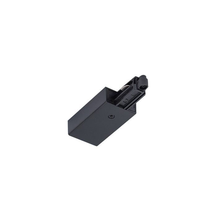 1Circuit Track Mains Connector R/Earth Black