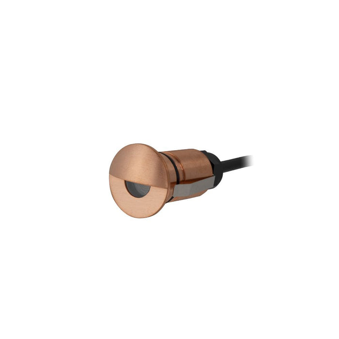 Ext Eyelid Recessed Light 1W 8-25VDC 27K 17Deg Copper IP67