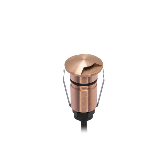 Ext Mini Recessed Light Two-Way 1W 8-25VDC 4K Copper IP67