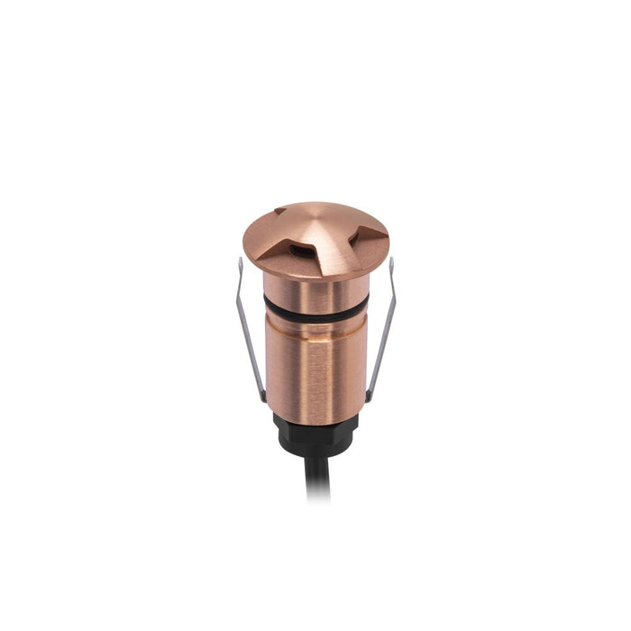 Ext Mini Recessed Light Three-Way 1W 24VDC RGBW Copper IP67