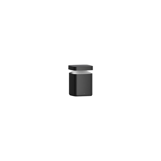 Bollard Square Top 180x180x250mm 3K Dali 180Deg Black