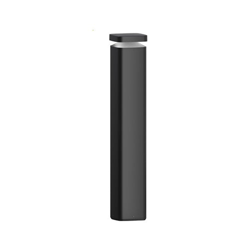 Bollard Square Top 180x180x1000mm 3K 360Deg Black