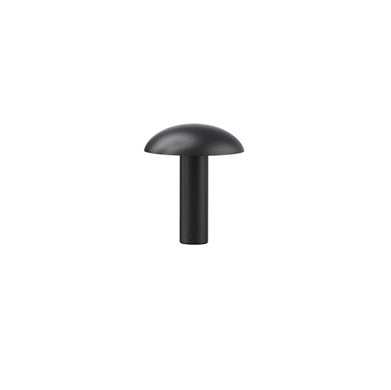 Bollard Porcini 250mm 24W 3K 360Deg 240V Black IP65