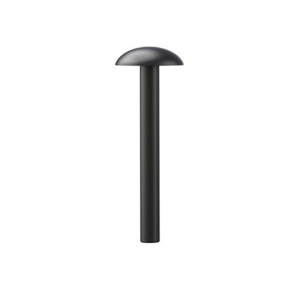 Bollard Porcini 600mm 24W 3K 360Deg 240V Black IP65