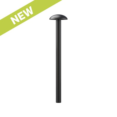 Bollard Porcini 1000mm 24W 3K 360Deg 240V Black IP65