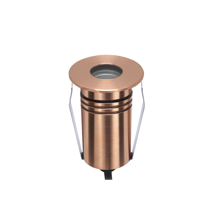 Ext Recessed Light 2.5W 8-25VDC 3K 60Deg Dim Copper IP67