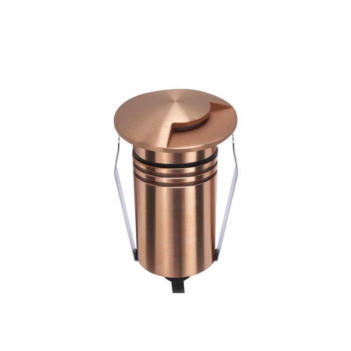 Ext Recessed Light One-Way 2.5W 8-25VDC 4K Copper IP67