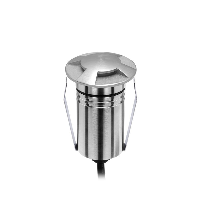 Ext Recessed Light Four-Way 2.5W 8-25VDC 3K Dim S/Steel IP67