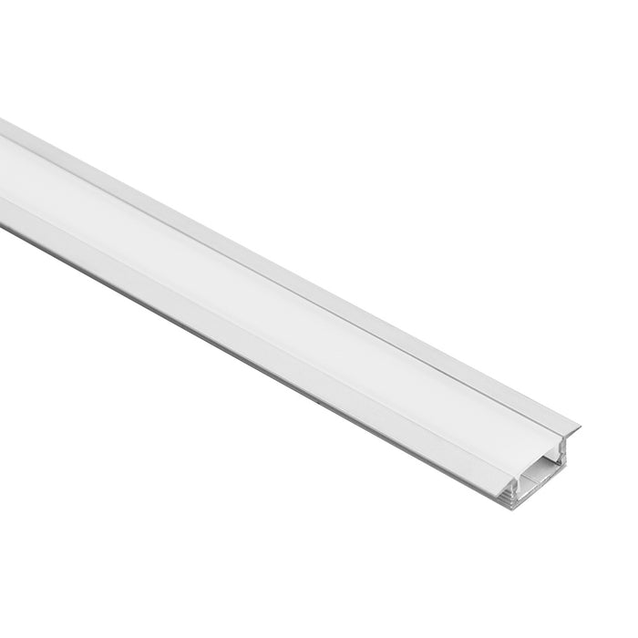Alu Profile Recess 25x8mm Silver Metre