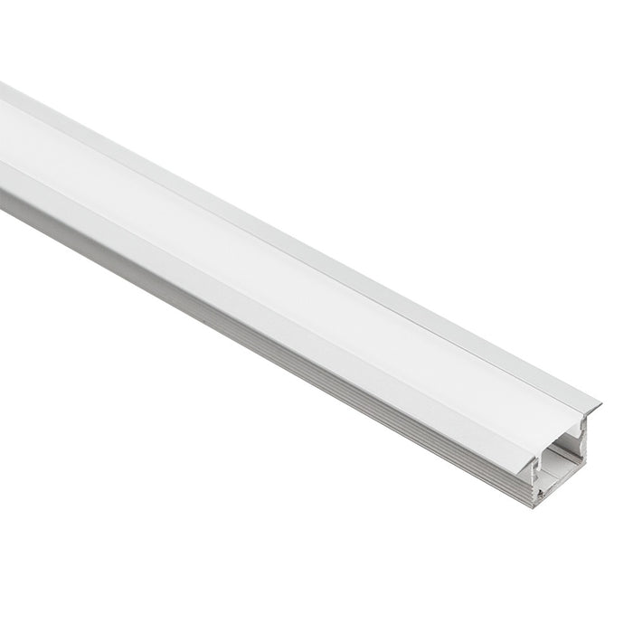 Alu Profile Recess 25x13mm Opal Fr Silver Metre