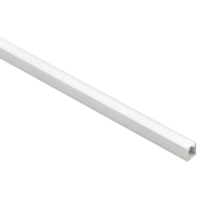 Alu Profile Surface 8x9mm Opal Frost Silver (Per Metre)