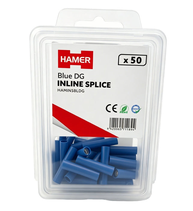 Inline Splice Blue DG (Pkt50)