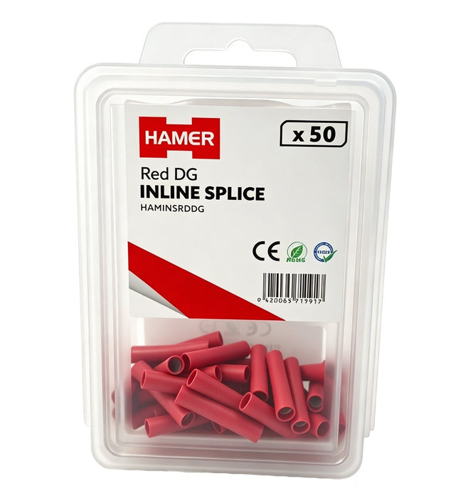 Inline Splice Red DG (Pkt50)