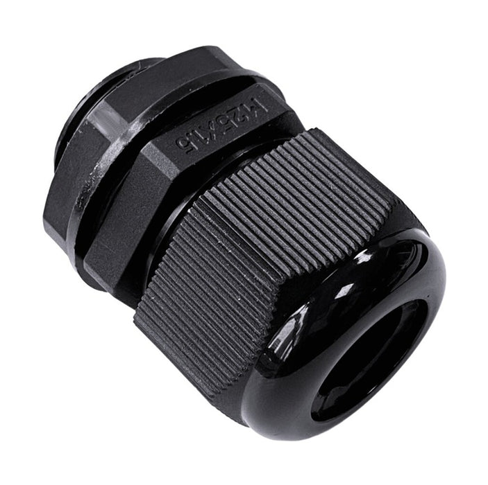 Cable Gland Nylon IP68 Black 25mm (15)