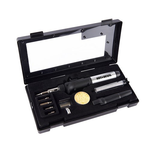 Hot Devil Soldering Iron And Blow Torch 10Pc Kit