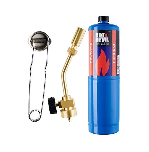 Hot Devil Propane Torch Kit With Hand Flint Striker