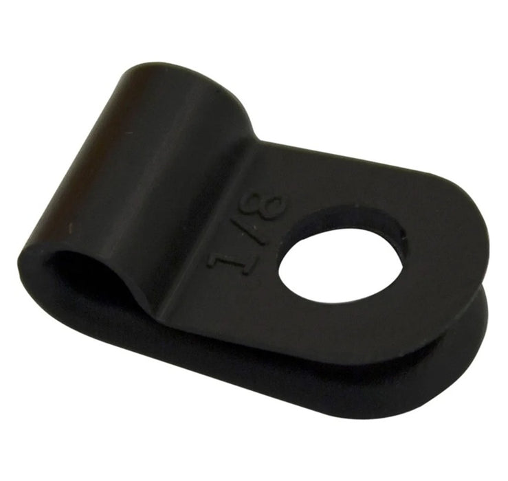 Nylon P Clip Suits 9.5mm Cable Black (Pkt100)