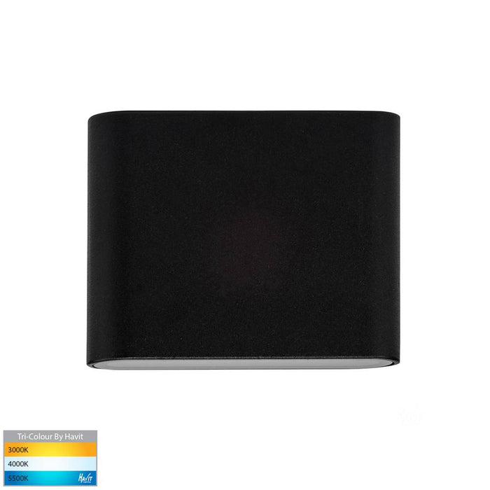 Lisse Wall Light Up/Down 2 x 3W 3/4/5k Black IP54