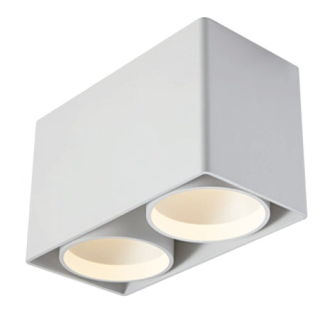 Surface Light Twin Square 2x 9W White