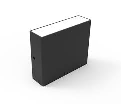 Wall Light Up Down 7.25W Rectangle 230V IP65 Black