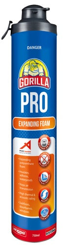 Gorilla Nailpower Pro Expanding Foam Click and Fix 750ml