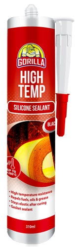 Gasketseal High Temp Silicone 310ml Black