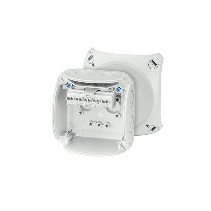 Cable Junction Box HF 93 x 93 x 62mm 5P 4 x 2.5mm Term Grey