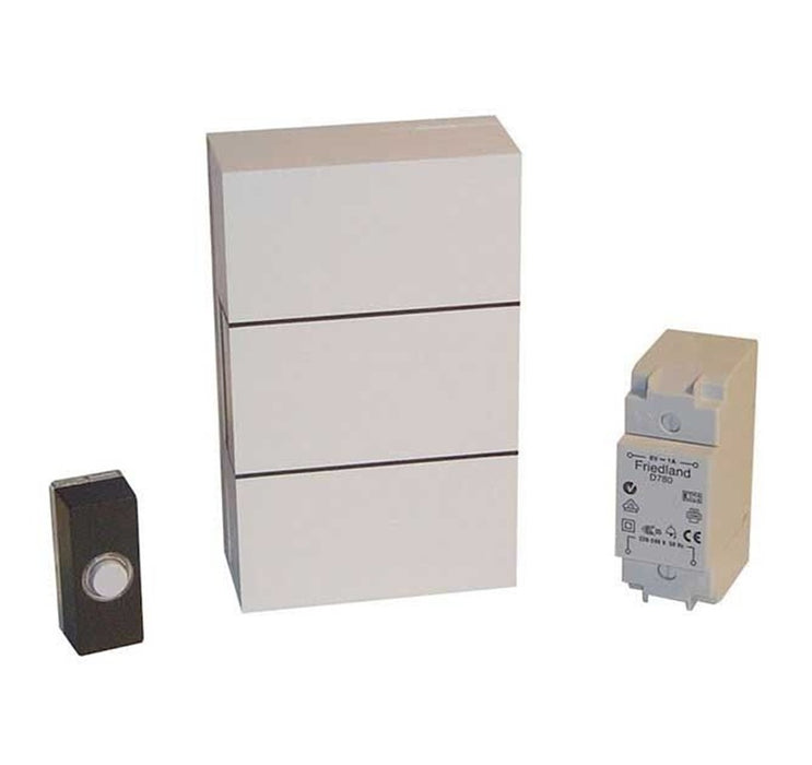 Ding-Ding Doorchime 2 Note with Pushbutton Kit