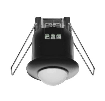 PIR Sensor Recessed 360deg 6m Black