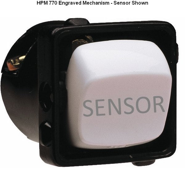 Switch Mech Engraved 10A (STAIRS) White