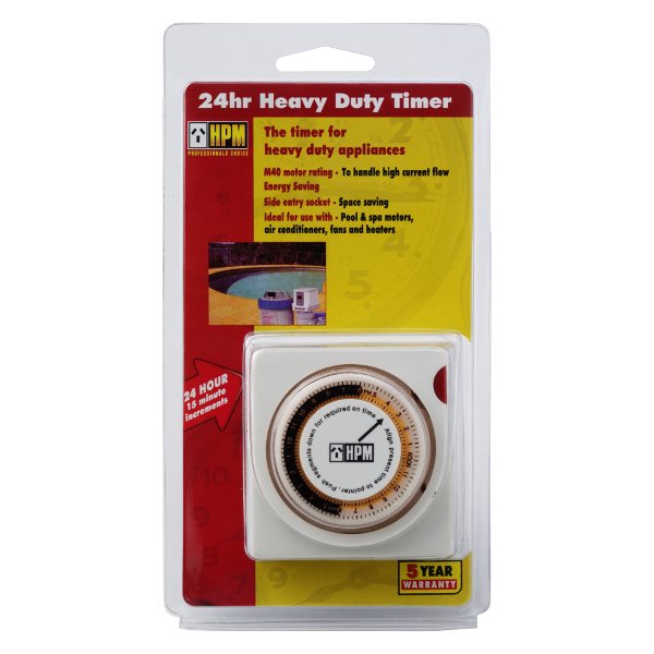 Time Switch Analogue Plug In 24Hour Double Pole