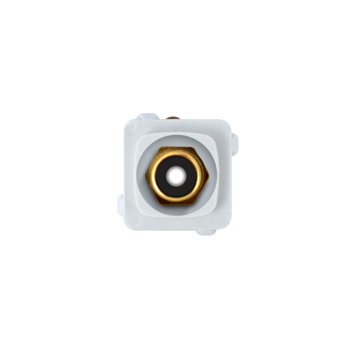 RCA Mech Phono Socket Gold Black Centre/White Body