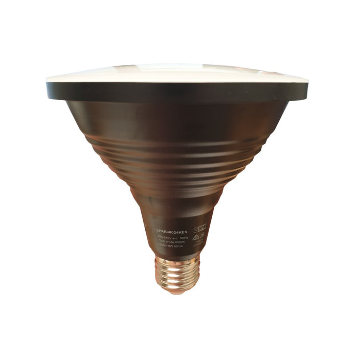 Lamp LED Par38 8W 4k 800lm Black Body