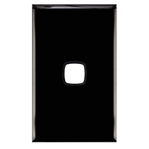 XL Grid & Plate Only 1Gang Black