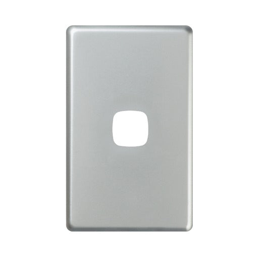 XL Switch Plate Only 1Gang M/Silver