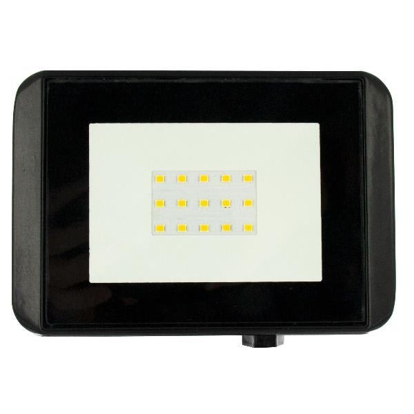 Fina Floodlight 10W Cool White Non Dimmable Black
