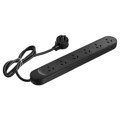 Powermate Power Board 6Way with Overload Black