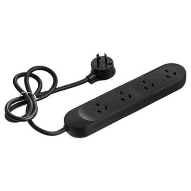 Powermate Powerboard 4Way with Overload Black