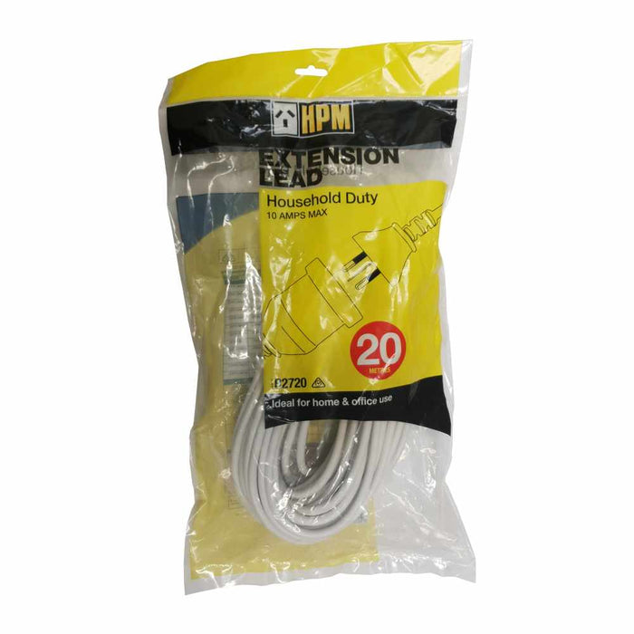 Extension Lead Light Duty 20m 10A Skt with Safety Skirt