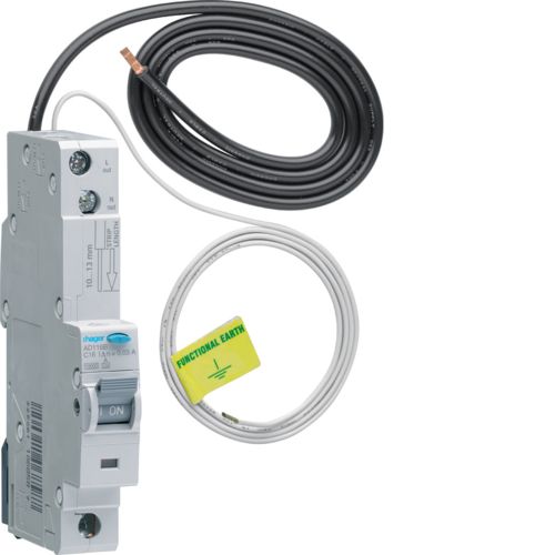 RCBO Single Mod 16A Type A 1P 10kA 30mA C-Curve