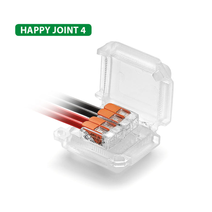 Gel Box 3 x 1-4mm 41 x 28 x 19mm with Connectors (Pkt4)
