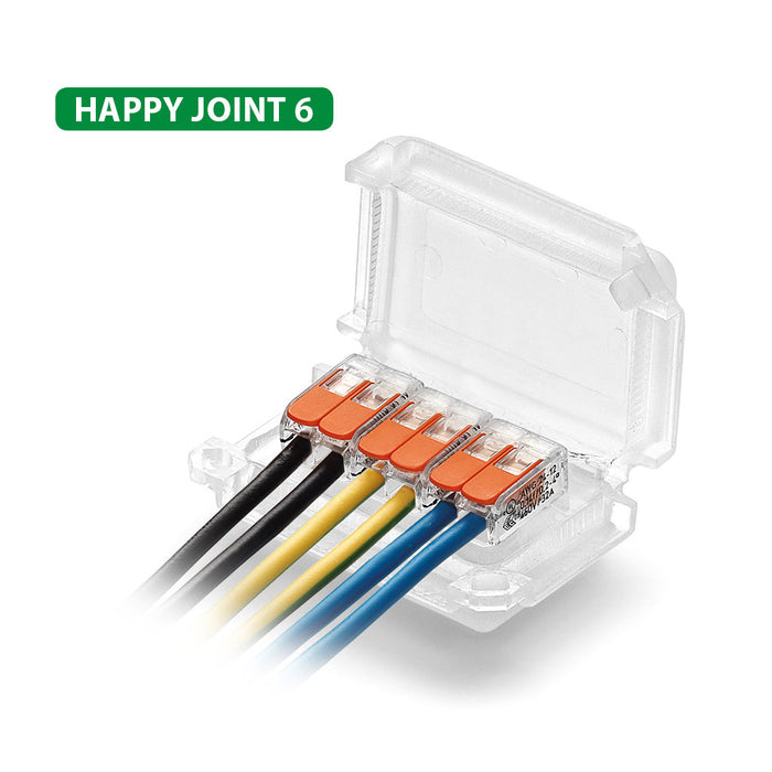 Gel Box 6 x 1-4mm 53 x 39 x 24mm with Connectors