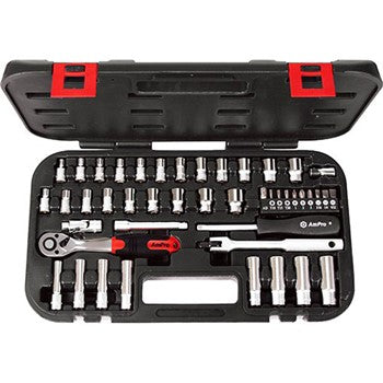 Ampro T45603 Bit & Socket Set 45pc 1/4in Dr