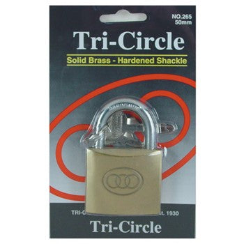 LOCP025 262 Brass Padlock 25mm Card