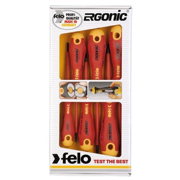 413 Screwdriver Set 6pc 1000V Flat Phillips and Square