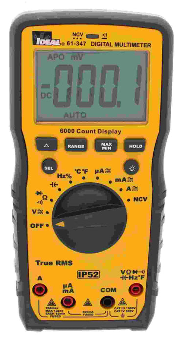Multimeter 1000V Auto Range TRMS with NCVT & Temp