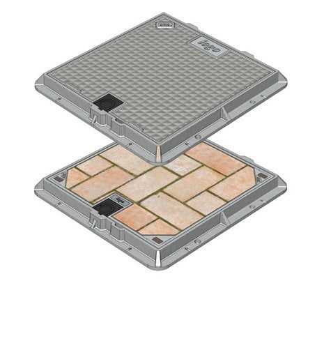 Cover Set 600 x 600mm Footway - Sika B080-403-0606-ST