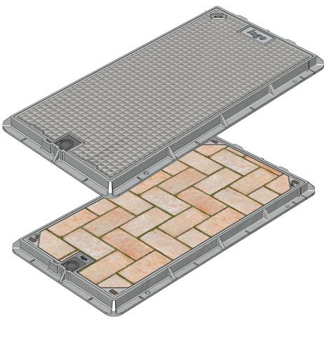 Cover Set 1200 x 600mm Footway - Sika B080-403-1206-ST