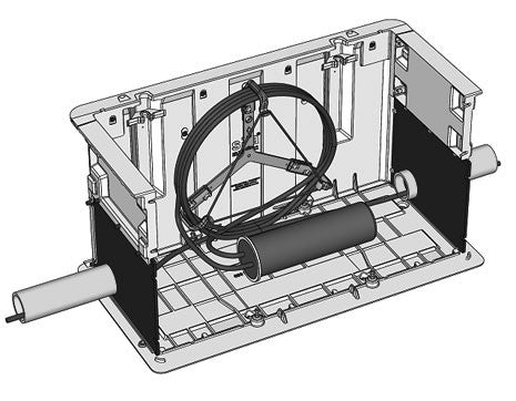 Cable Management Bracket for Fibre Cable Alu D000-11-CCMB